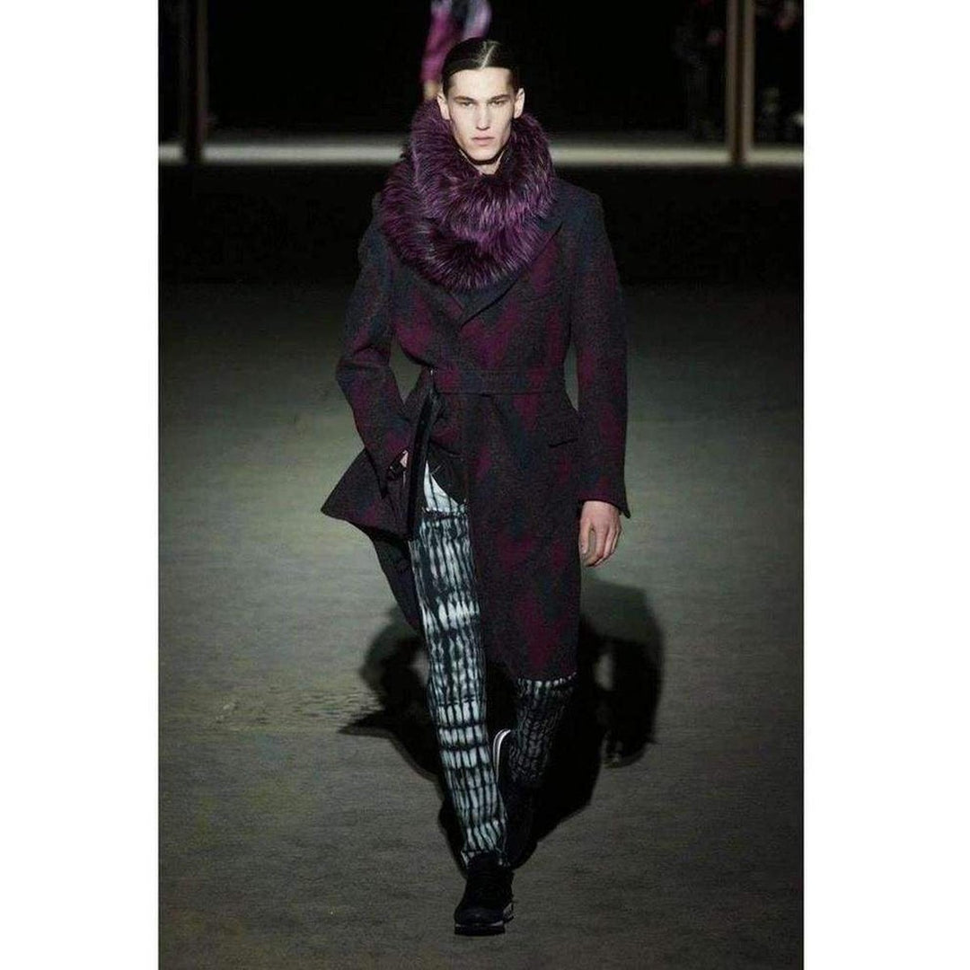 Zigzag Wool Coat