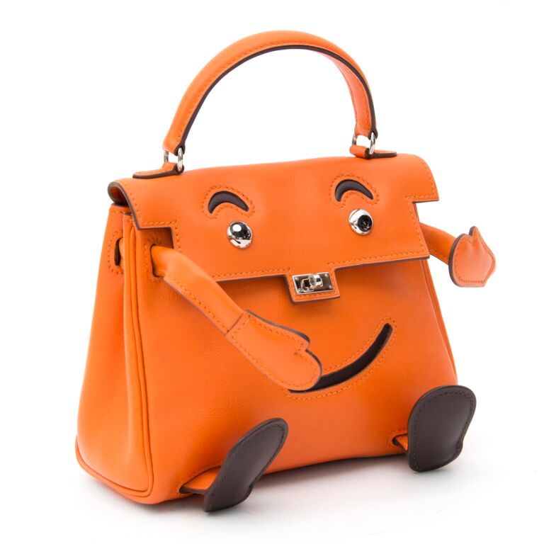Hermès Idole Kelly Orange Gulliver Bag