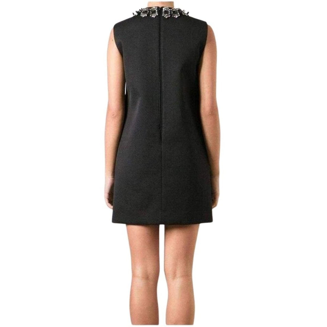Black Jewel Embellished Mini Dress