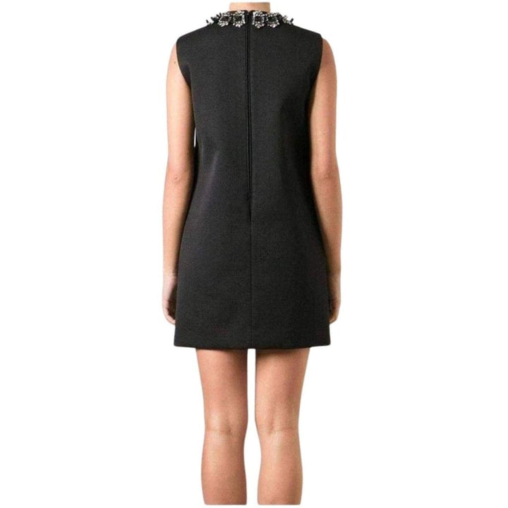 Black Jewel Embellished Mini Dress