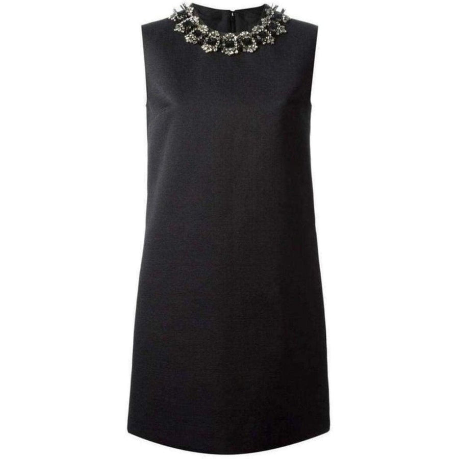 Dsquared2-Black Jewel Embellished Mini Dress - Runway Catalog
