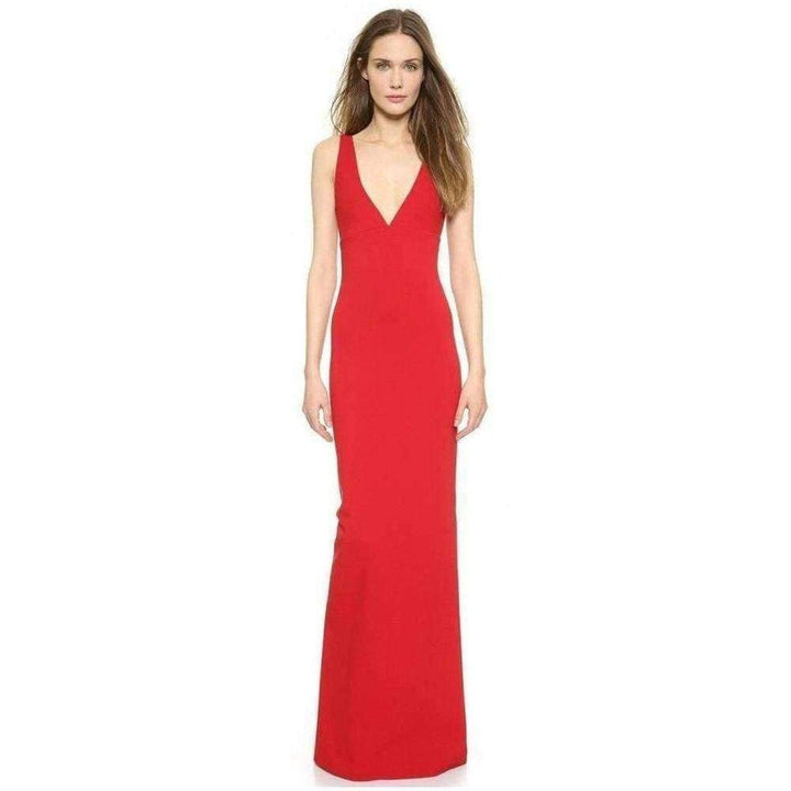 Dsquared2-Column Crisscross Back Gown - Runway Catalog