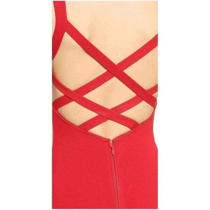 Column Crisscross Back Gown