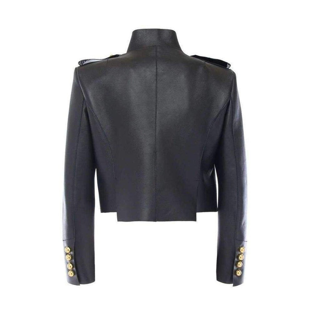 Dsquared2 Beatrix Black Leather Biker Jacket