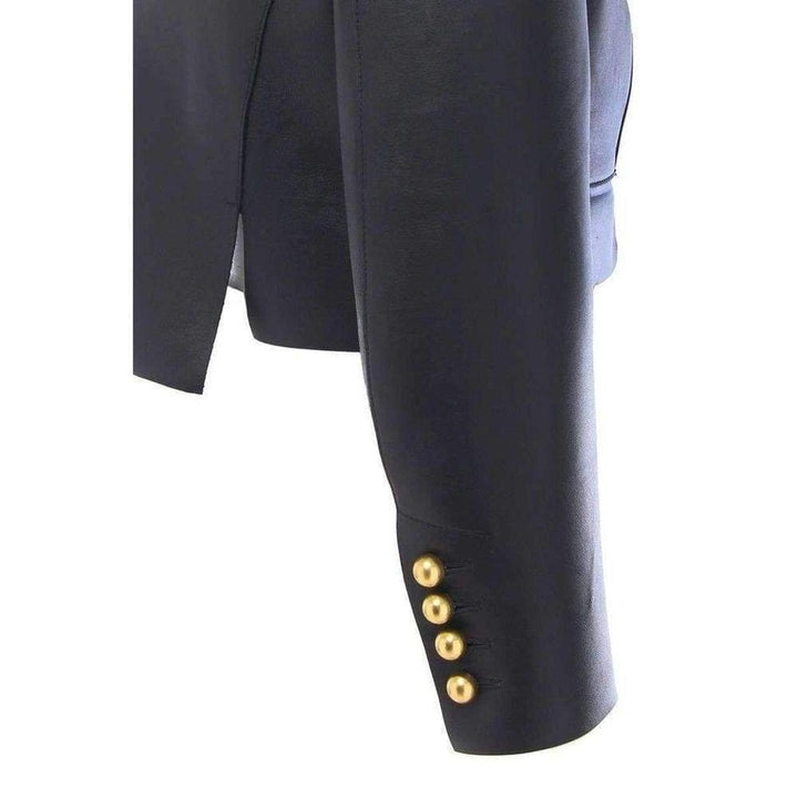 Dsquared2 Beatrix Black Leather Biker Jacket