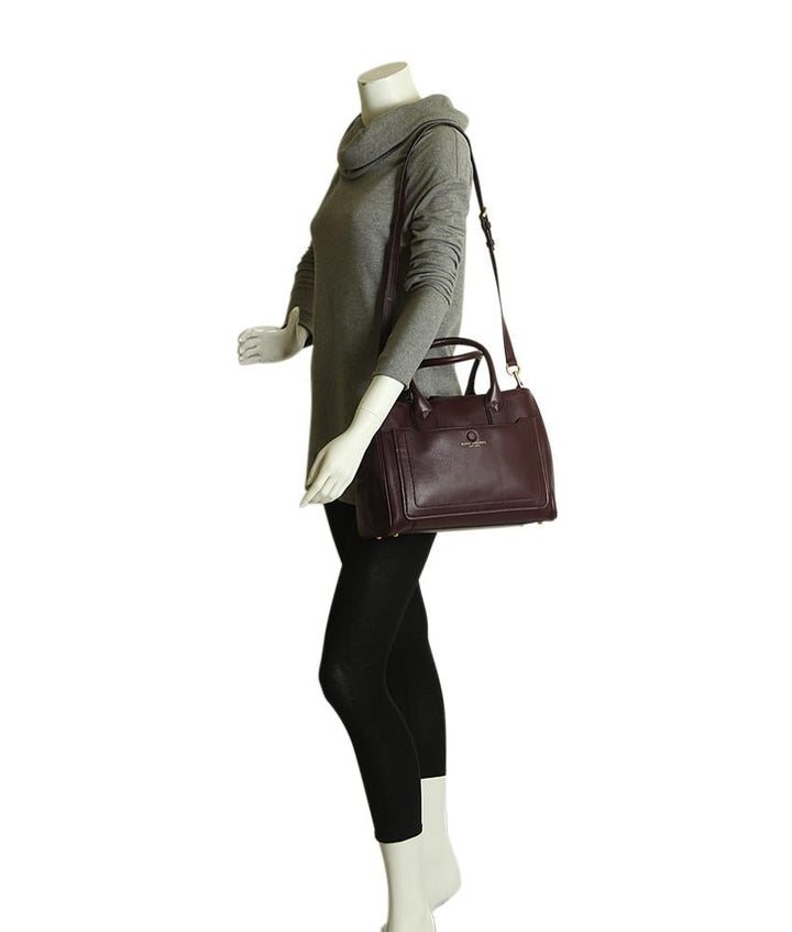 Marc Jacobs Empire Burgundy Leather 2- Way Bag
