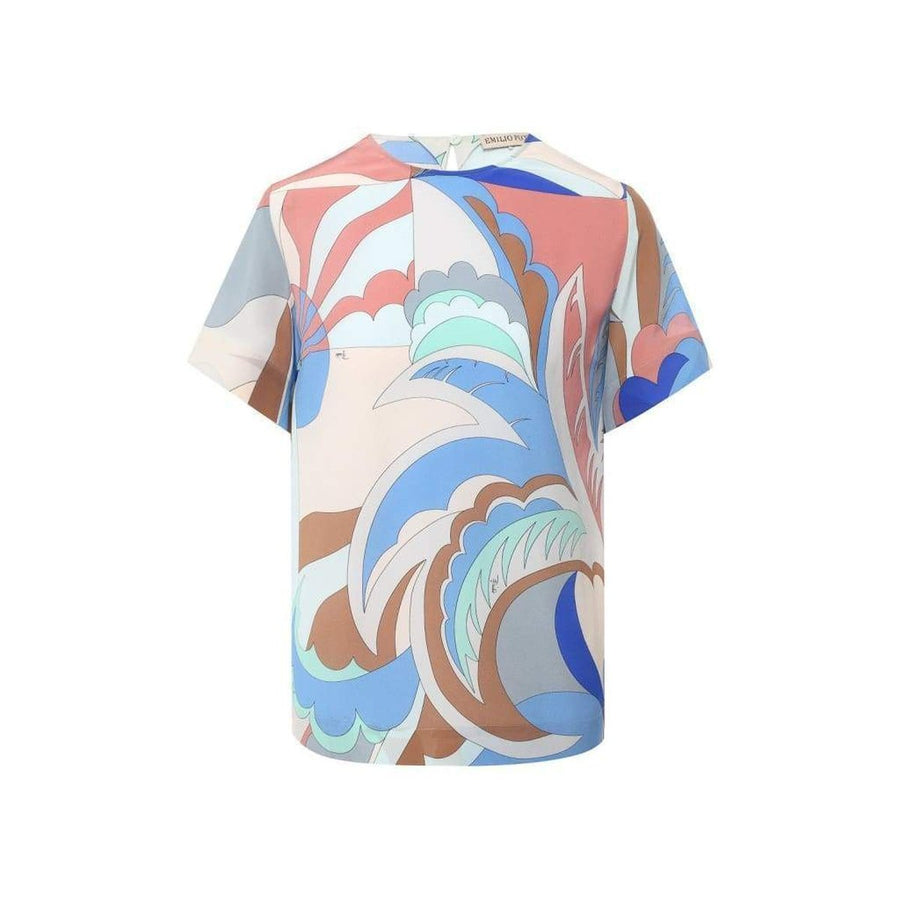 Emilio Pucci-Acapulco Print Silk-Twill Top - Runway Catalog