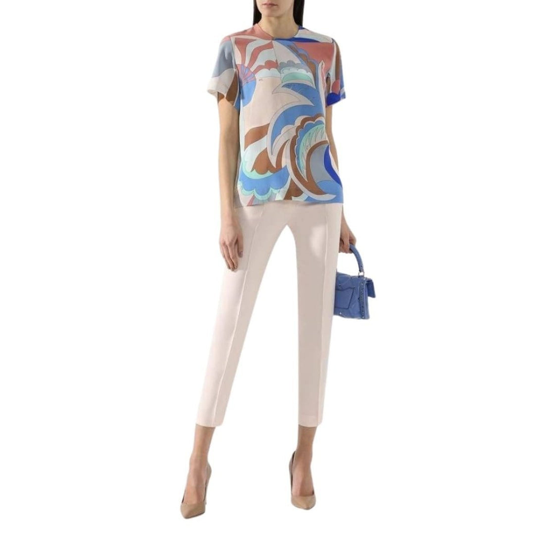 Acapulco Print Silk-Twill Top