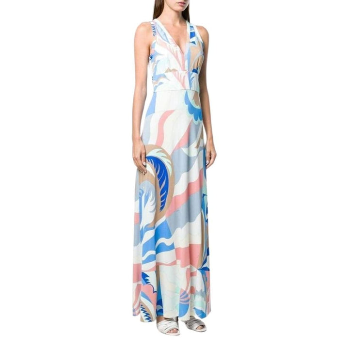 Acapulco Printed Silk-blend Maxi Dress