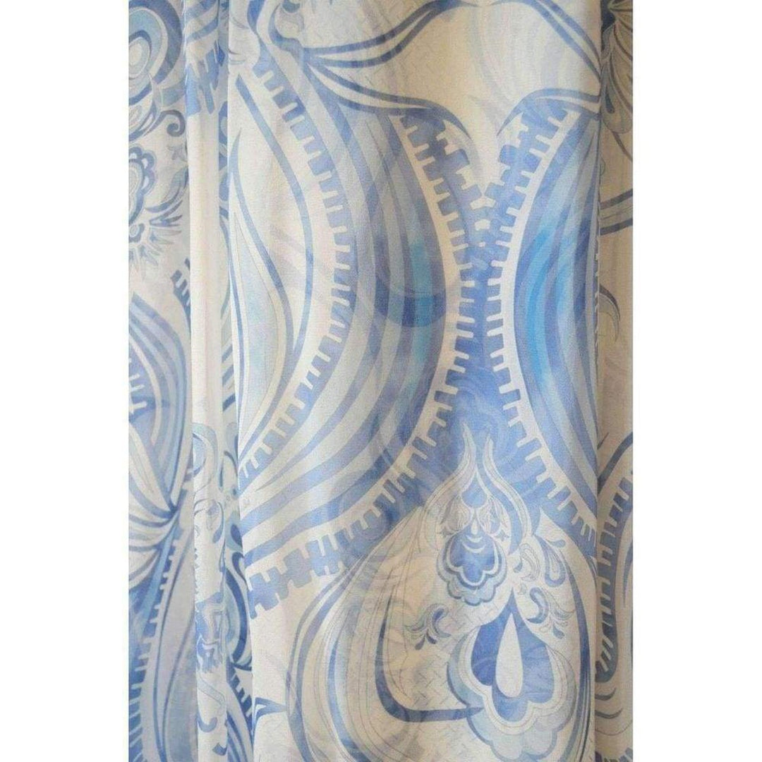 Greek Bleach Lazurite Silk Halter Gown Dress