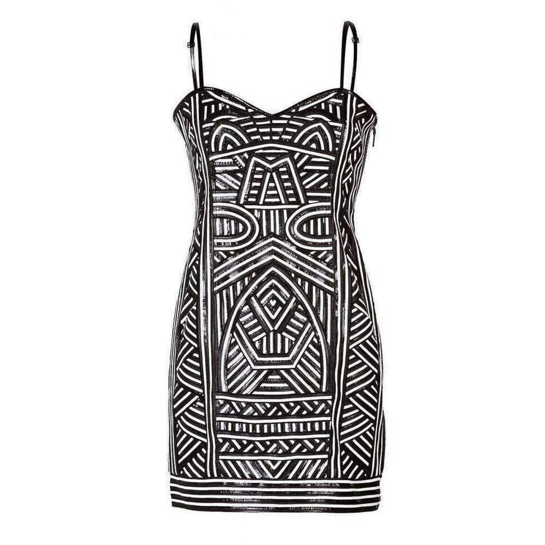 Emilio Pucci-Patterned Leather Strapless Dress - Runway Catalog