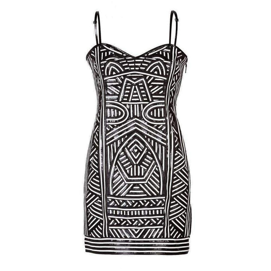 Emilio Pucci-Patterned Leather Strapless Dress - Runway Catalog