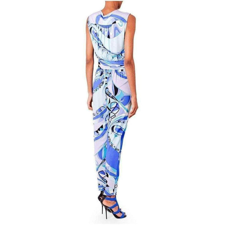 Print Cross Front Jumpsuit