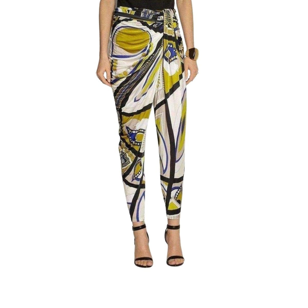 Printed Jersey Tapered Pants