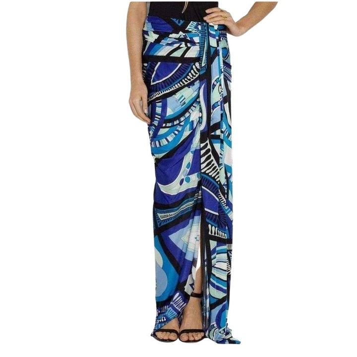 Printed Stretch Jersey Skirt