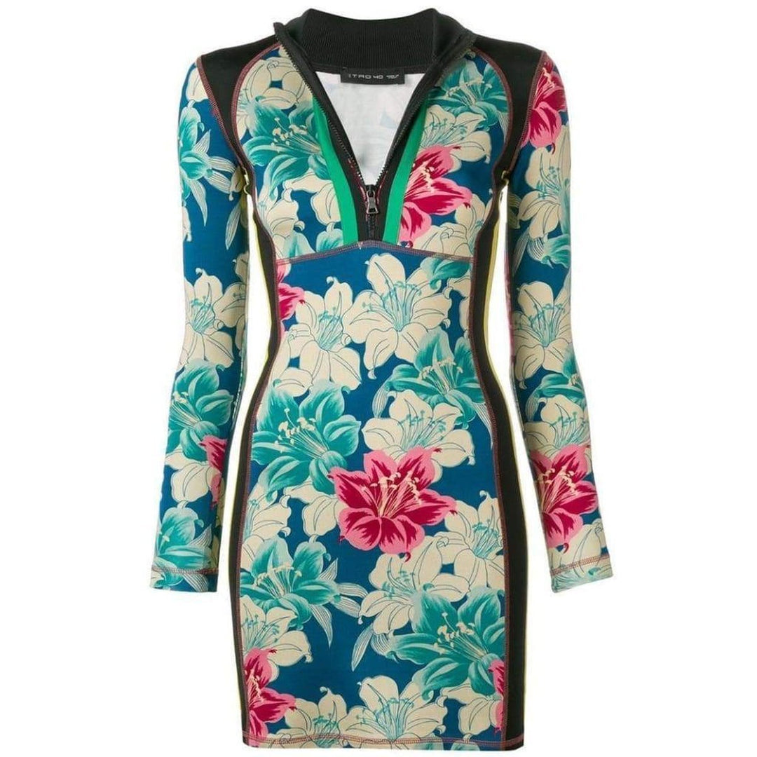 Etro-Multicolor Floral Dress - Runway Catalog