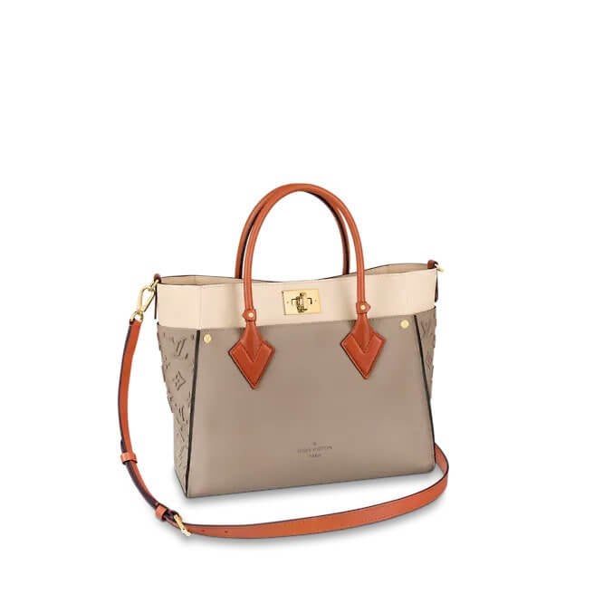 On My Side MM High End Leathers in Beige - Handbags M53825 | L*V