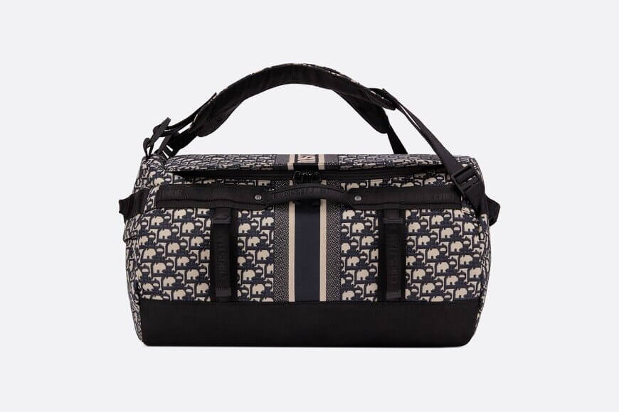 Large Di**rTravel Backpack Blue Di**r Oblique Technical Jacquard
