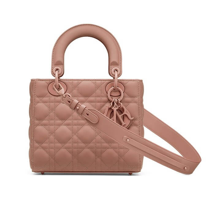 LADY Di**r MY ABCDi**r BAG Blush Ultramatte Cannage Calfskin