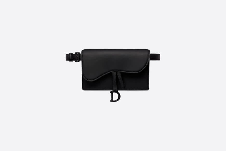 Saddle Belt Pouch Black Ultramatte Calfskin