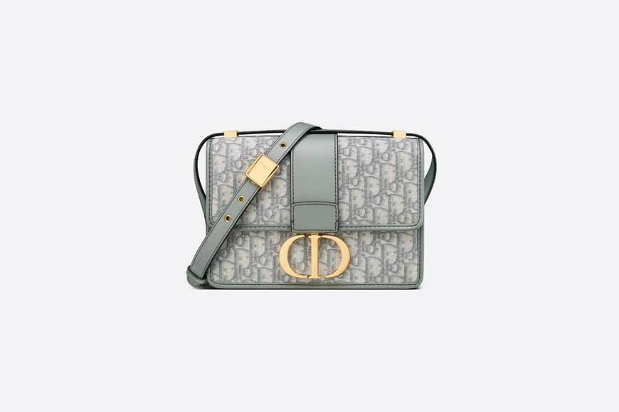 30 Montaigne Bag Gray Di**r Oblique Jacquard