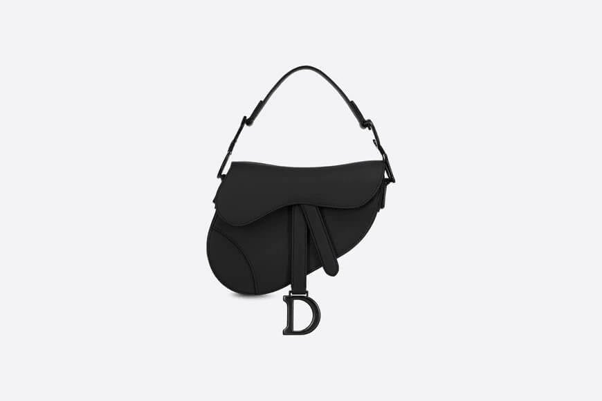 Mini Saddle Bag Black Ultramatte Calfskin