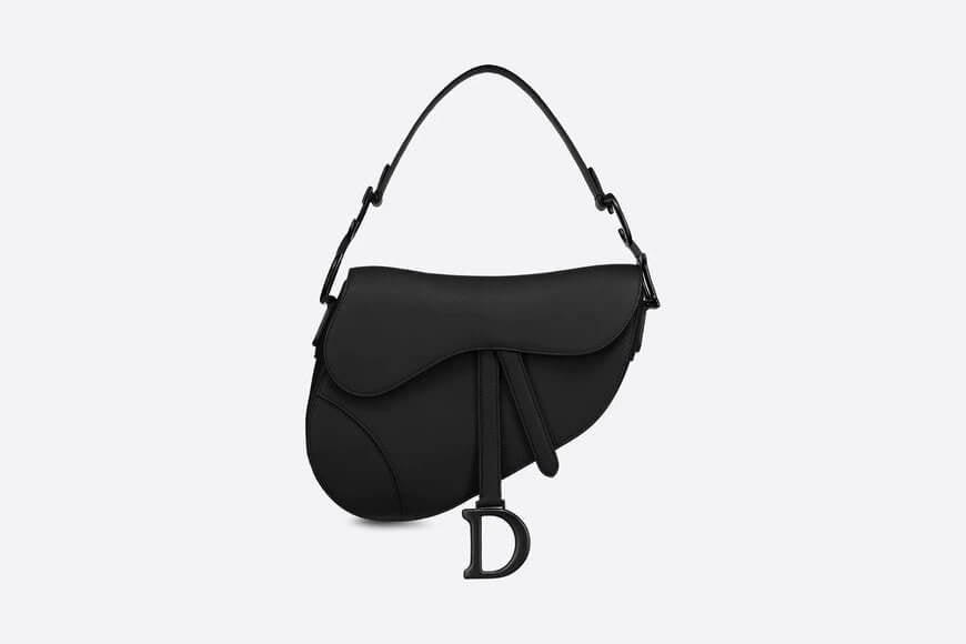 Saddle Bag Black Ultramatte Calfskin