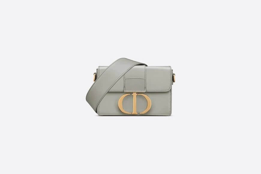 30 Montaigne Box Bag Gray Box Calfskin