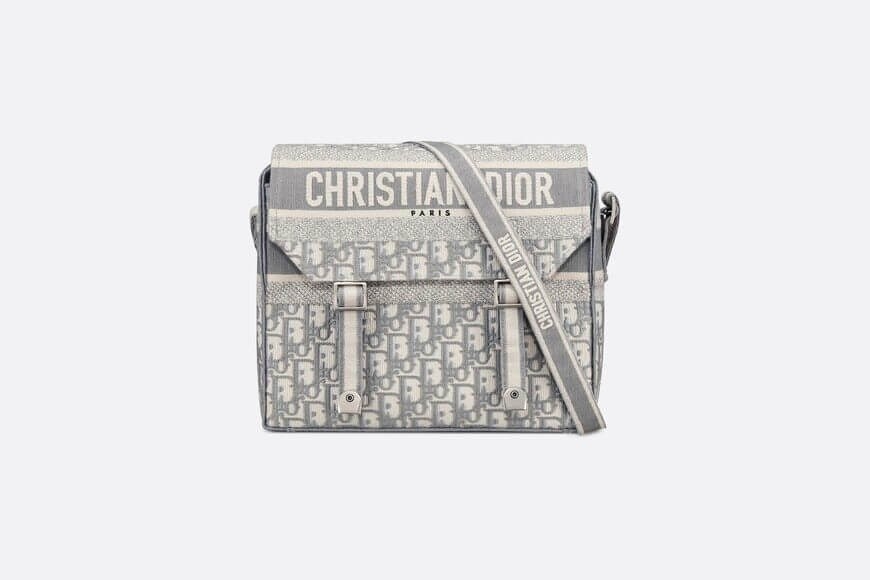 Di**rcamp Bag Gray Di**r Oblique Embroidery