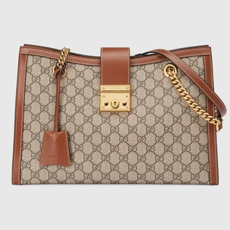 GG Supreme Canvas Padlock Medium Shoulder Bag | G*G® US