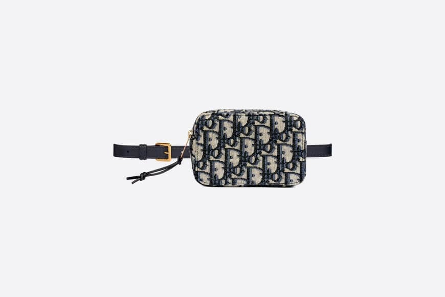 Di**r Oblique Belt Pouch Blue Di**r Oblique Jacquard