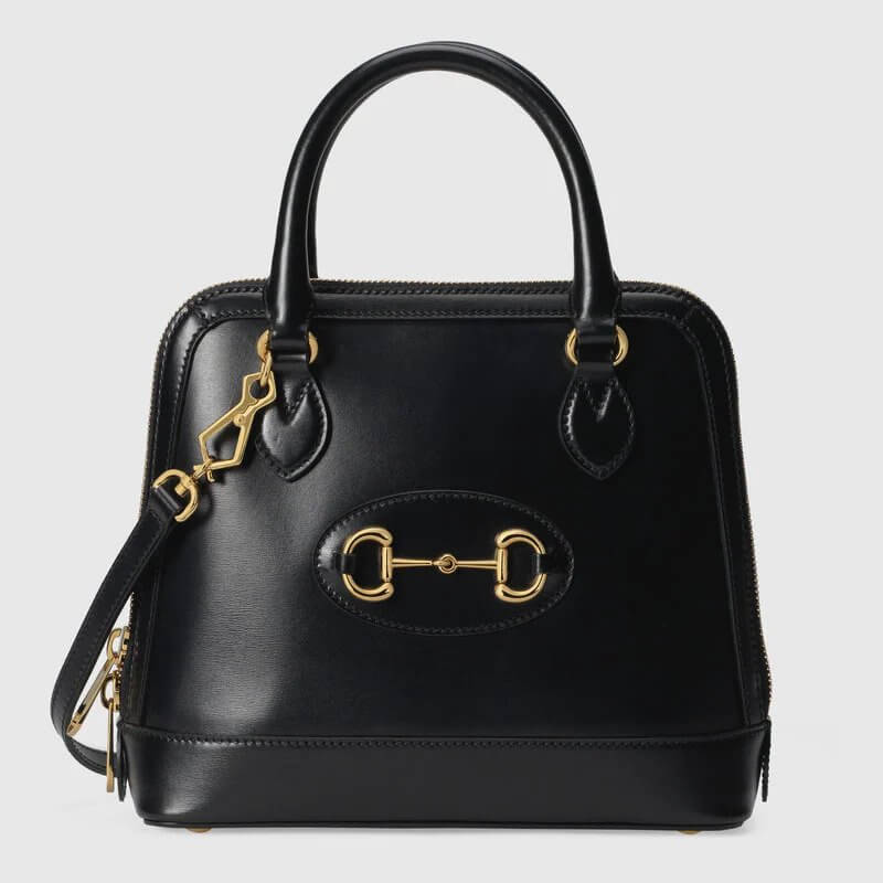 G*G Horsebit 1955 small top handle bag in black leather | G*G® US