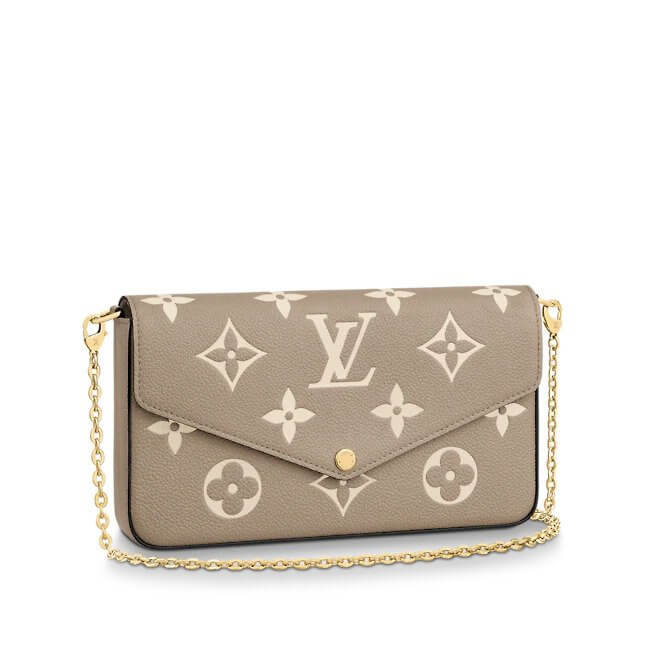 Félicie Pochette Bicolor Monogram Empreinte Leather in Black - Small Leather Goods M80482 | L*V