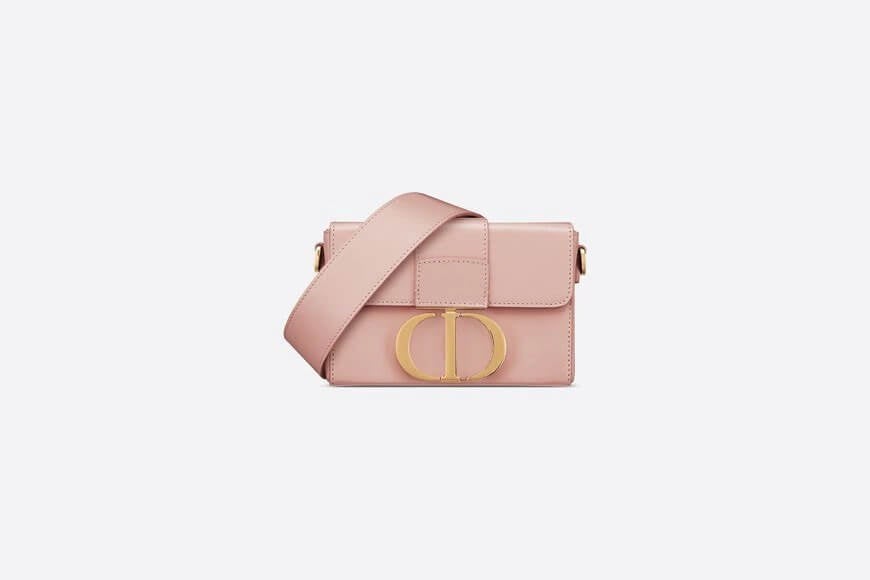 30 Montaigne Box Bag Rose Des Vents Box Calfskin