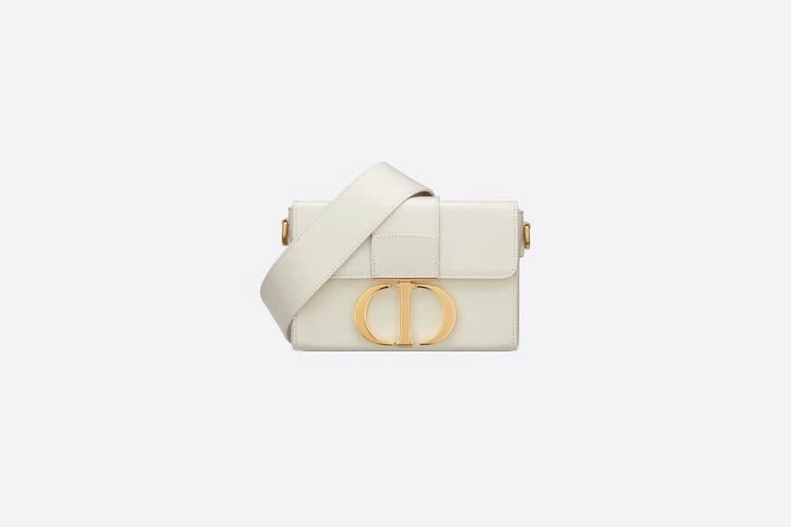 30 Montaigne Box Bag Latte Box Calfskin