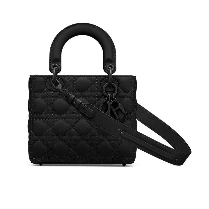 Lady Di**r My ABCDi**r Bag Black Ultramatte Cannage Calfskin