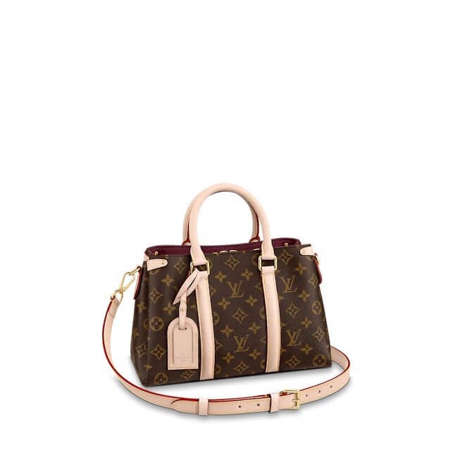 Soufflot BB Monogram Canvas/Natural leather in Brown - Handbags M44815 | L*V