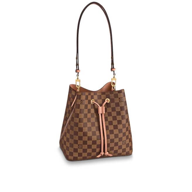 NeoNoe Small Crossbody Bucket Bag - Leather Drawstring | L*V