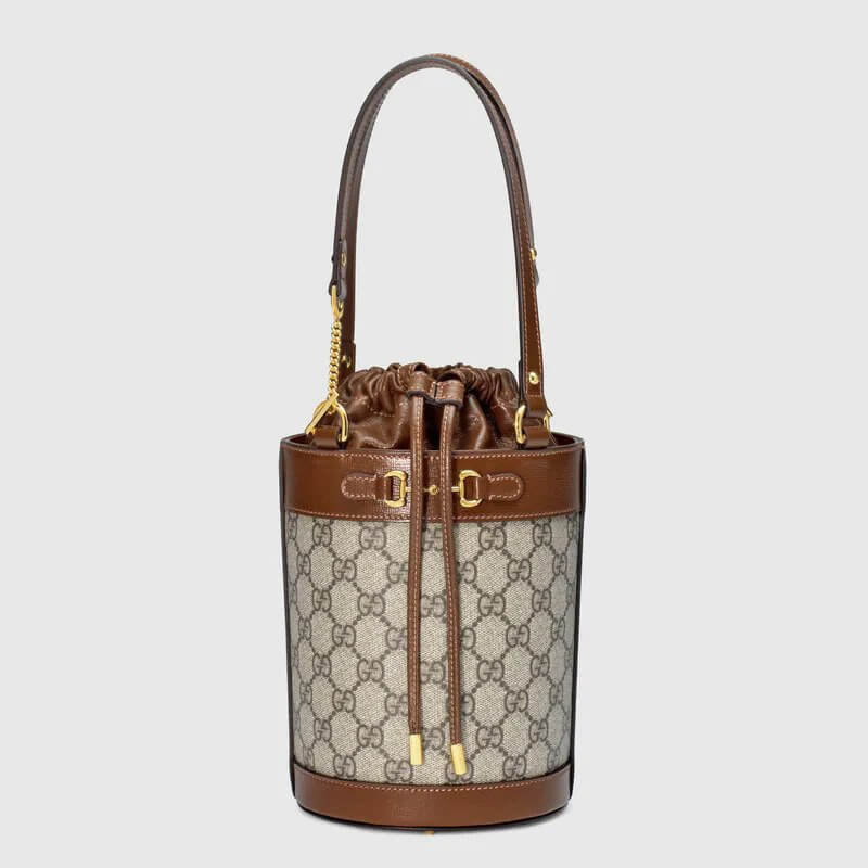G*G Horsebit 1955 Small Bucket Bag In GG Supreme Canvas | G*G® US