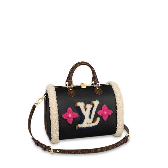Speedy Bandoulière 30 Other Leathers in Black - Handbags M56966 | L*V