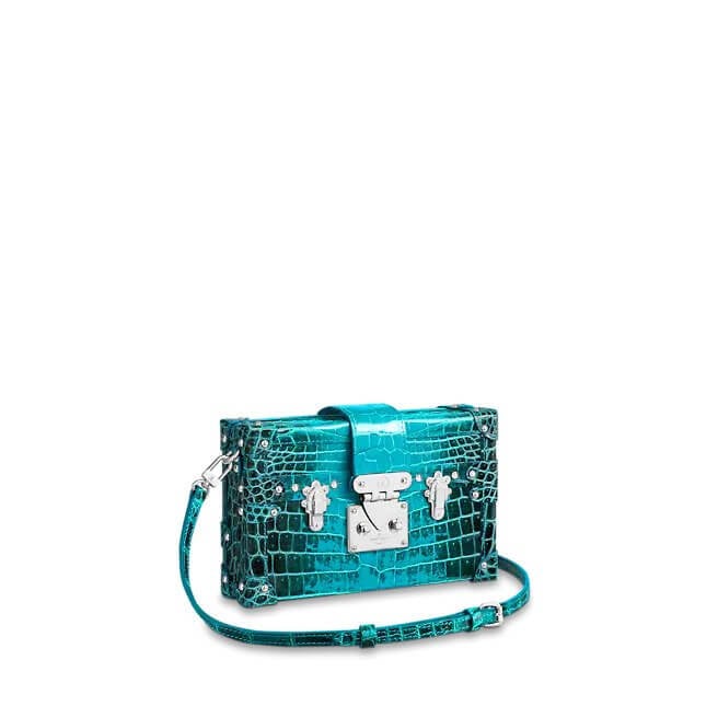 Petite Malle Crocodilien Mat in Blue - OBSOLETES DO NOT TOUCH N95407 | L*V