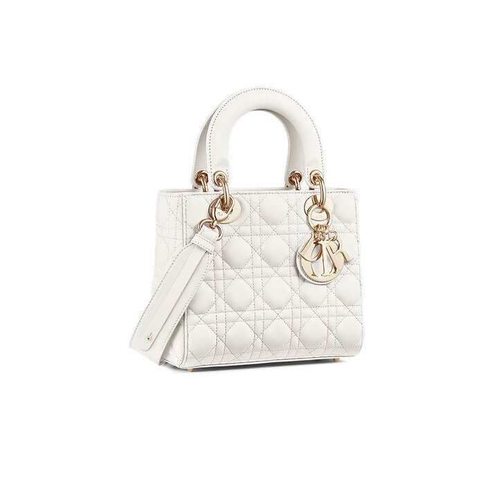 Lady Di**r My ABCDi**r Bag Latte Cannage Lambskin