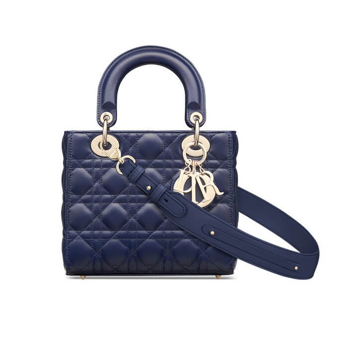 LADY Di**r MY ABCDi**r BAG Indigo Blue Cannage Lambskin
