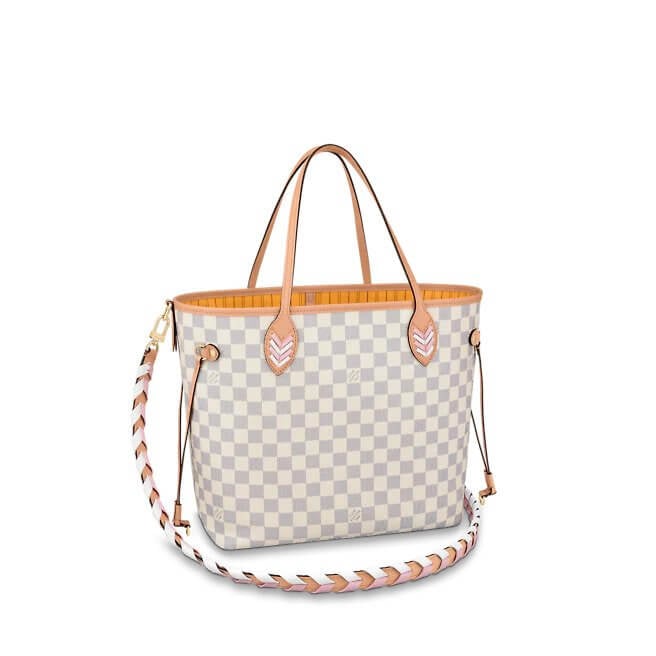 Neverfull MM Damier Azur in Rose - Handbags N50047 | L*V