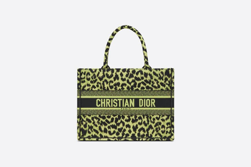 Small Di**r Book Tote Lime Pop Mizza Embroidery