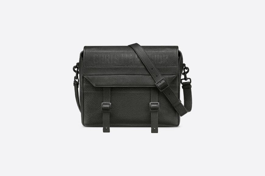Di**rcamp Bag Black Grained Calfskin