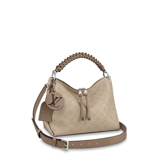 Beaubourg Hobo MM - Black Leather Hobo Bag | L*V