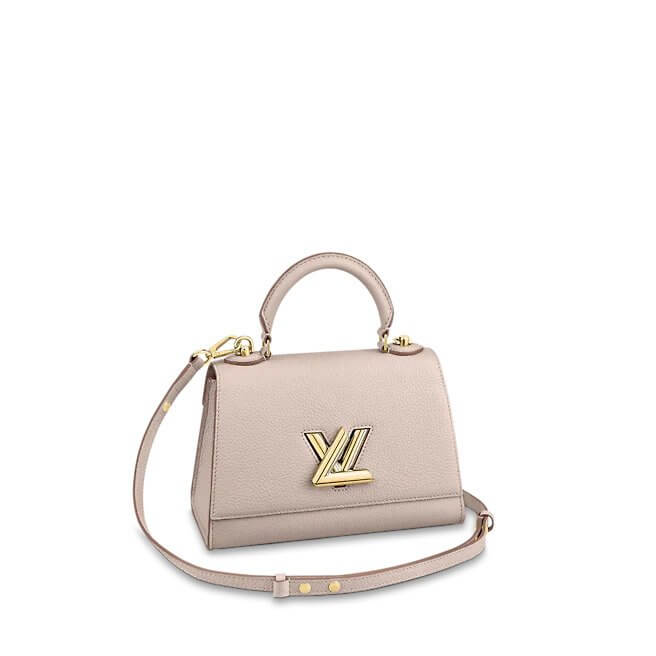 Twist One Handle PM Taurillon Leather in Beige - Handbags M57214 | L*V