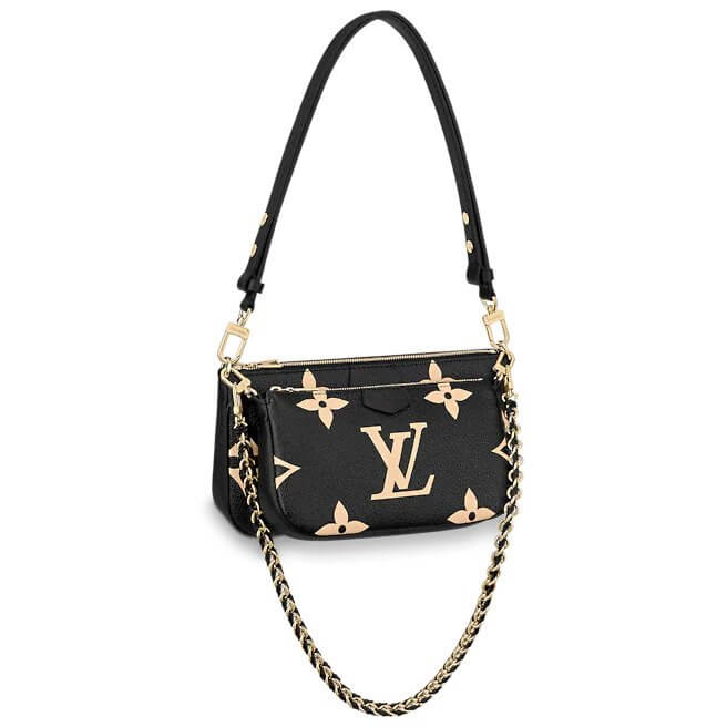 Multi Pochette Accessoires Bicolor Monogram Empreinte Leather in Black - Handbags M45777 | L*V