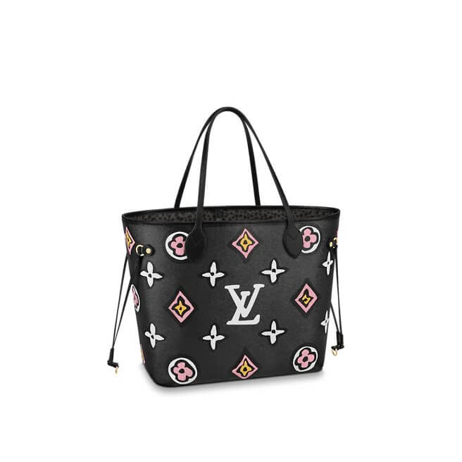 Neverfull MM Autres Toiles Monogram in Black - Handbags M45818 | L*V